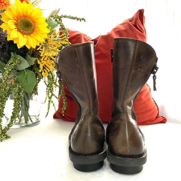 SOLD!!  FLY London Leather Mid Boot- Flee-Olive/Sludge EU 36, US 5.5 - Picture 3 of 11